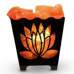 Iron Leaflet Basket Salt Lamp