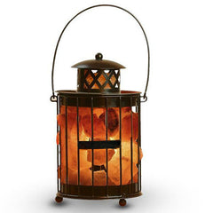 Iron Vincent Basket Salt Lamp