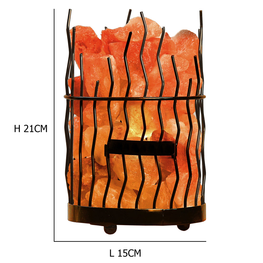 Iron Spiral Basket Salt Lamp