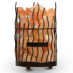 Iron Spiral Basket Salt Lamp